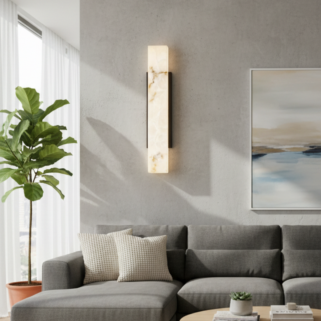 Minimalist outdoor wall light in stainless steel – Marmolux