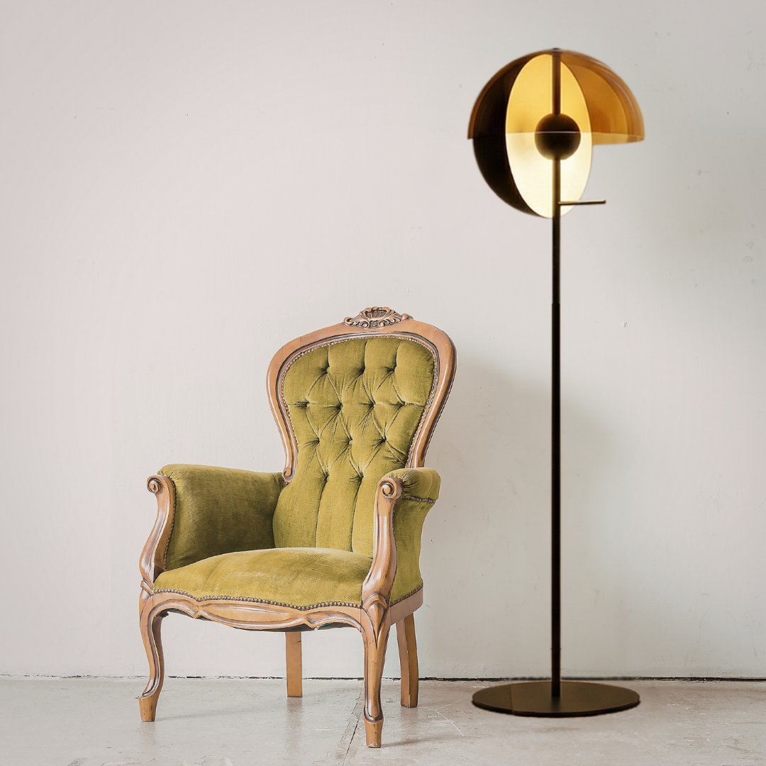 Stained Glass Metal Floor Lamp Post-Modern Design – Lutopis