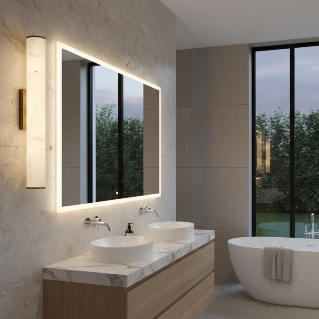 Marble and copper wall light – Marmoriaz