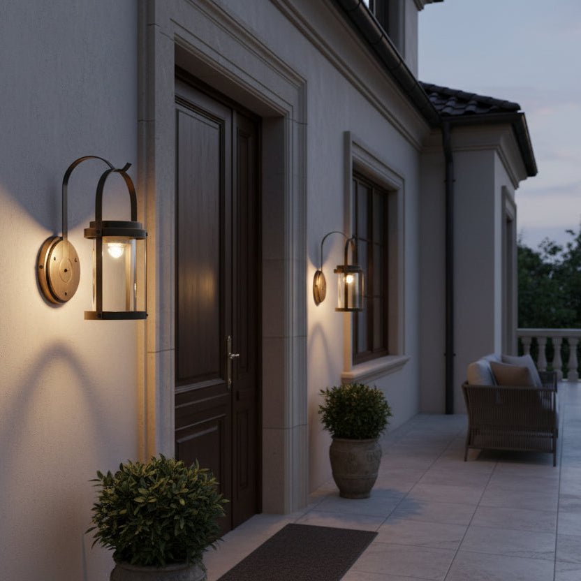 Outdoor wall lamp in black aluminum-Fabryon