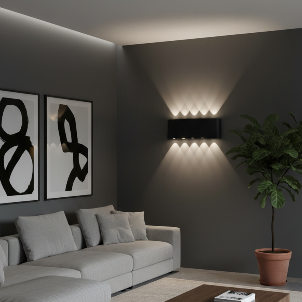 Contemporary Waterproof Wall Lamp for Exterior Walls – WaveX