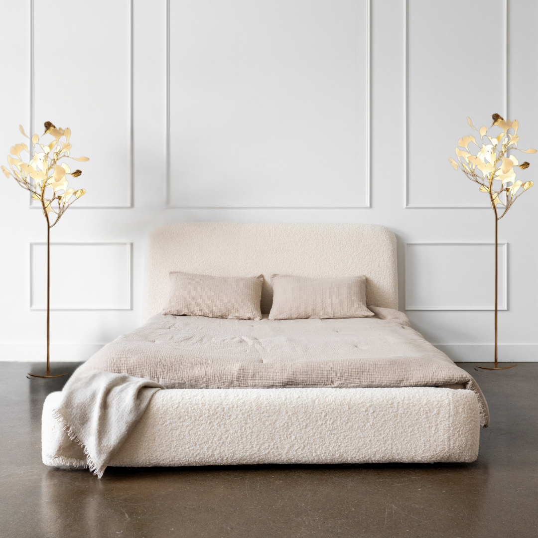 Ginkgo style metal floor lamp – Ginkova