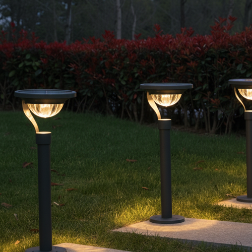 Aluminum solar garden lamp – Solasticio