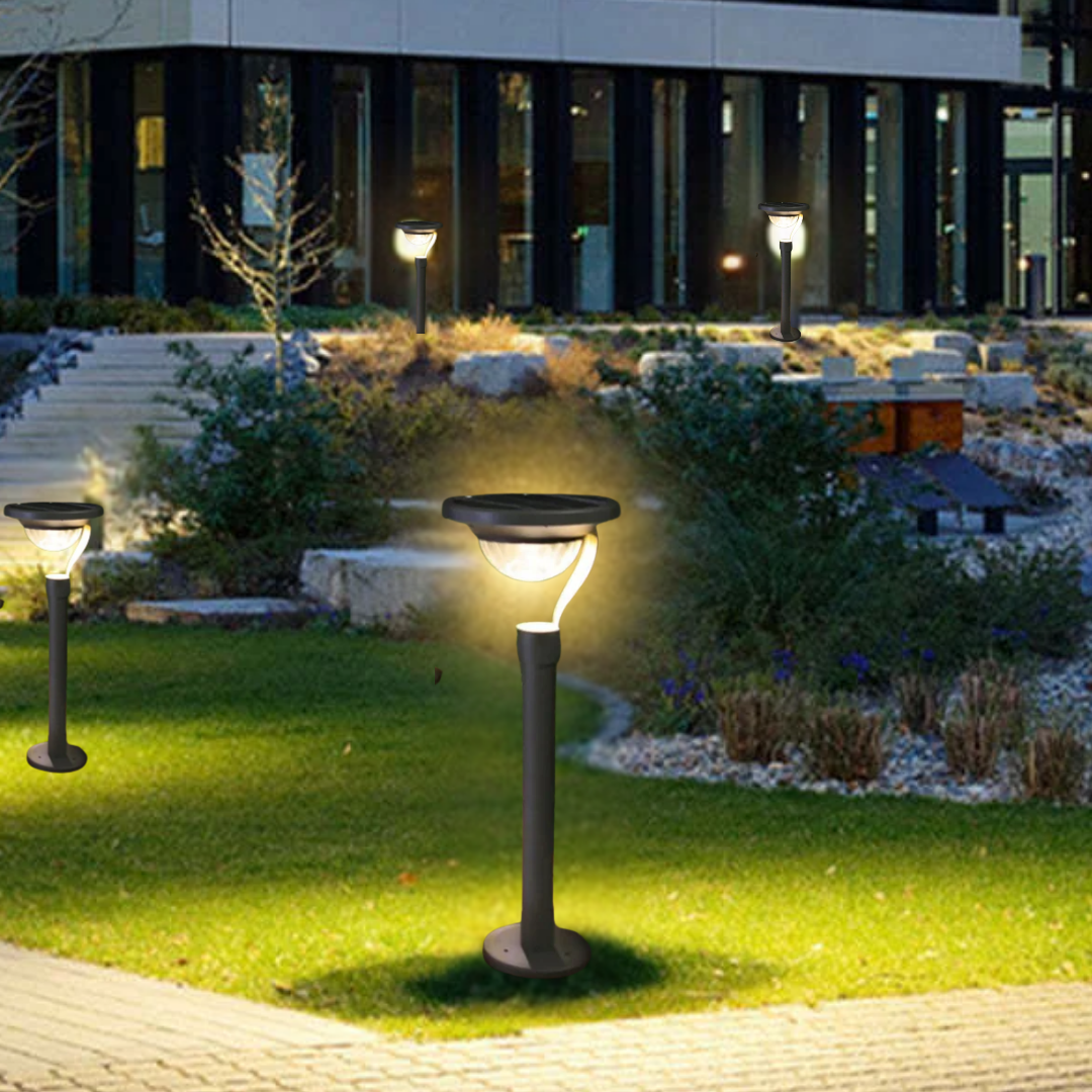 Aluminum solar garden lamp – Solasticio