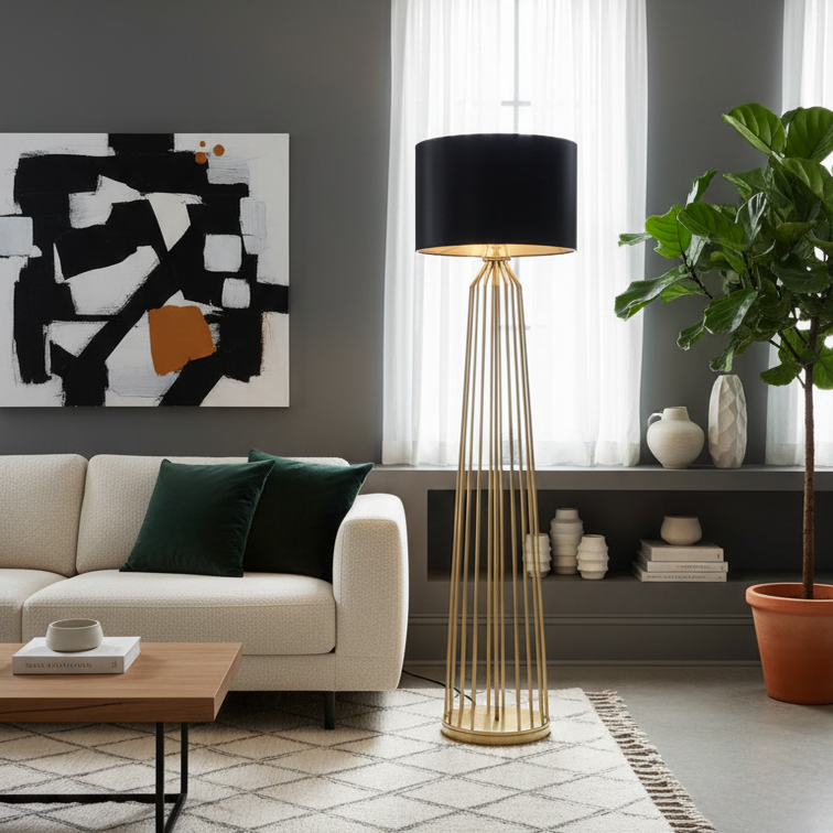 Modern Dimmable LED Floor Lamp Custom Ambiance – Coralia