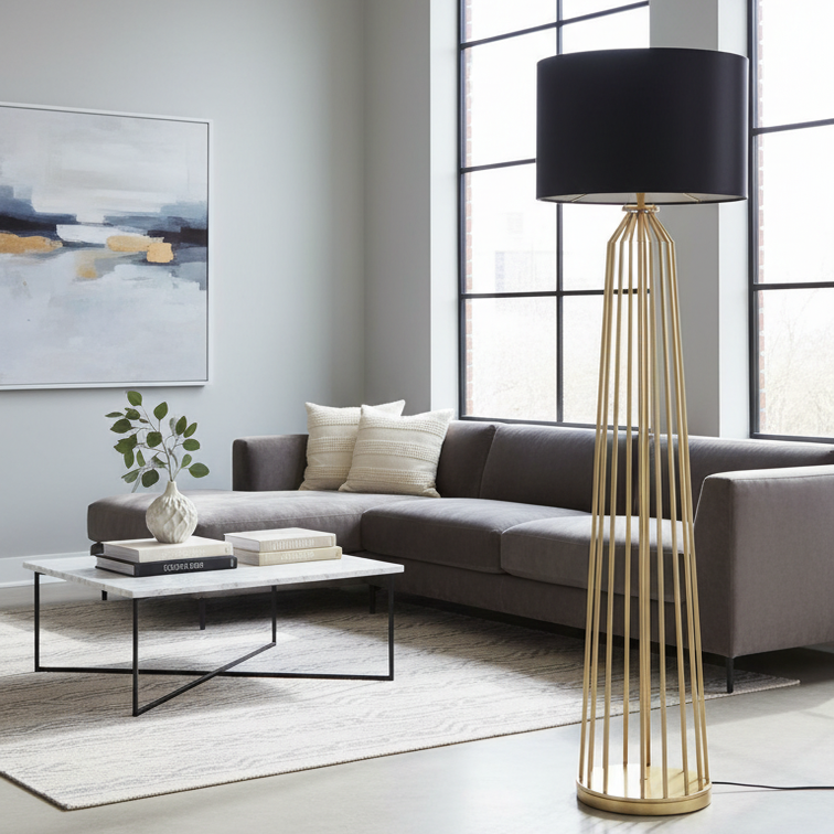 Modern Dimmable LED Floor Lamp Custom Ambiance – Coralia