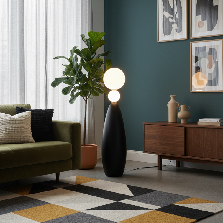 Italian design iron floor lamp for living room – Armone