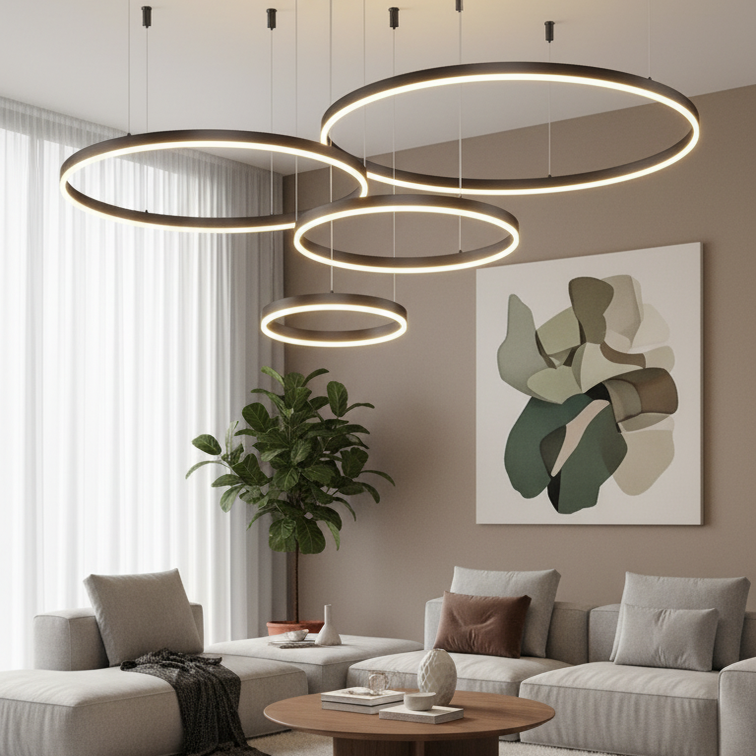 Soft and energy-efficient led ceiling light for modern interiors-Polaris