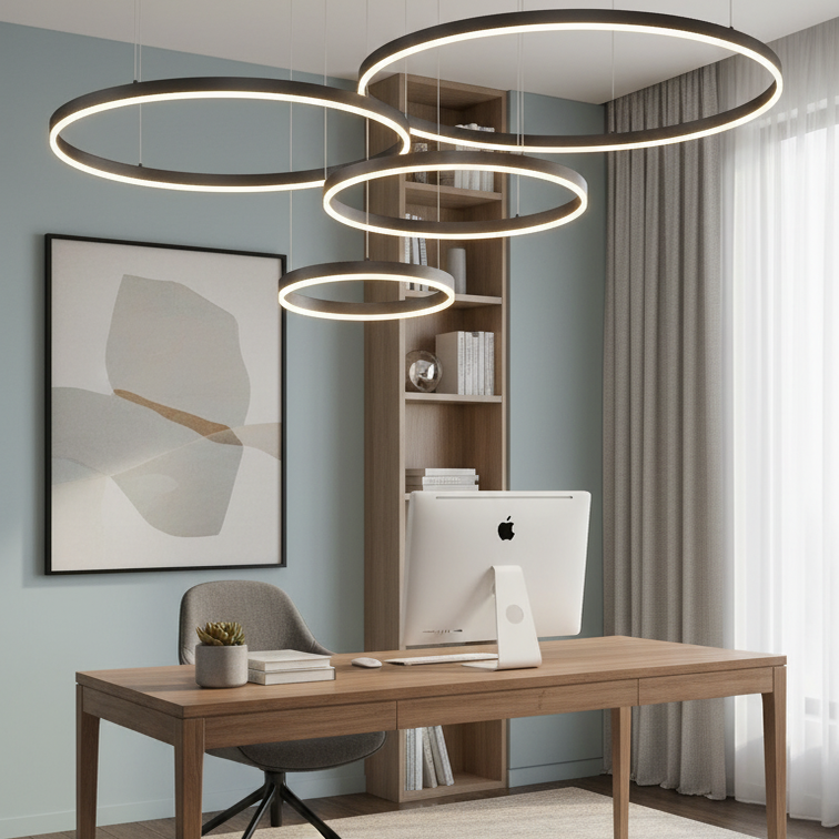 Soft and energy-efficient led ceiling light for modern interiors-Polaris