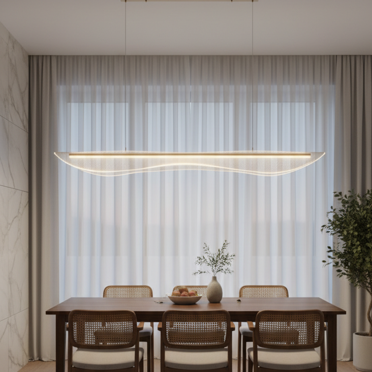 Nordic iron led pendant light for dining room-Oréade