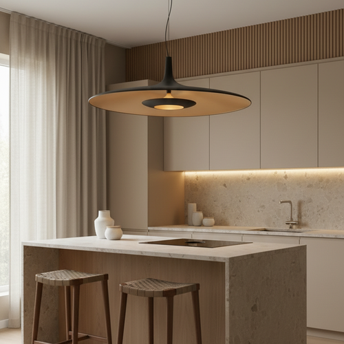 Asymmetrical resin pendant lamp raw charm wabi sabi style-Sabi