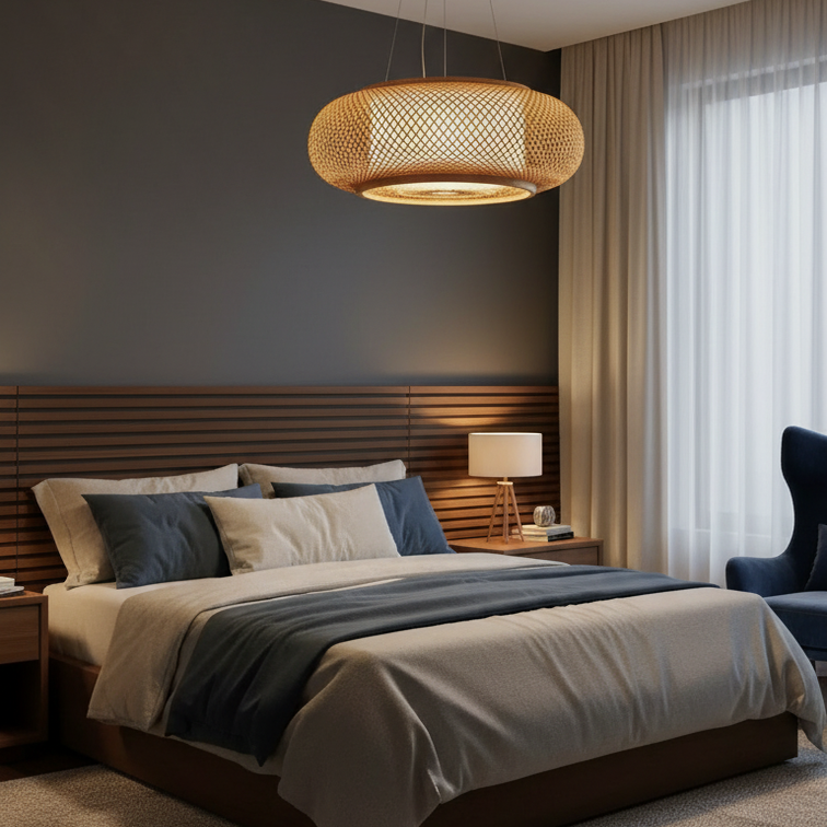 Bamboo pendant lamp design for interior-Bohalys