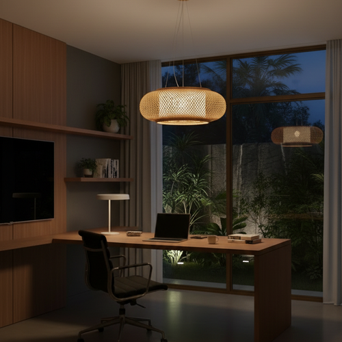 Bamboo pendant lamp design for interior-Bohalys