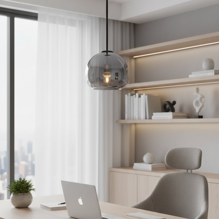 Durable ceiling light with metal halide lamp included  -Oval