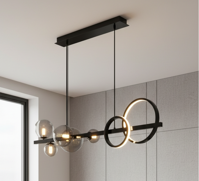 Contemporary alloy pendant light-Halura