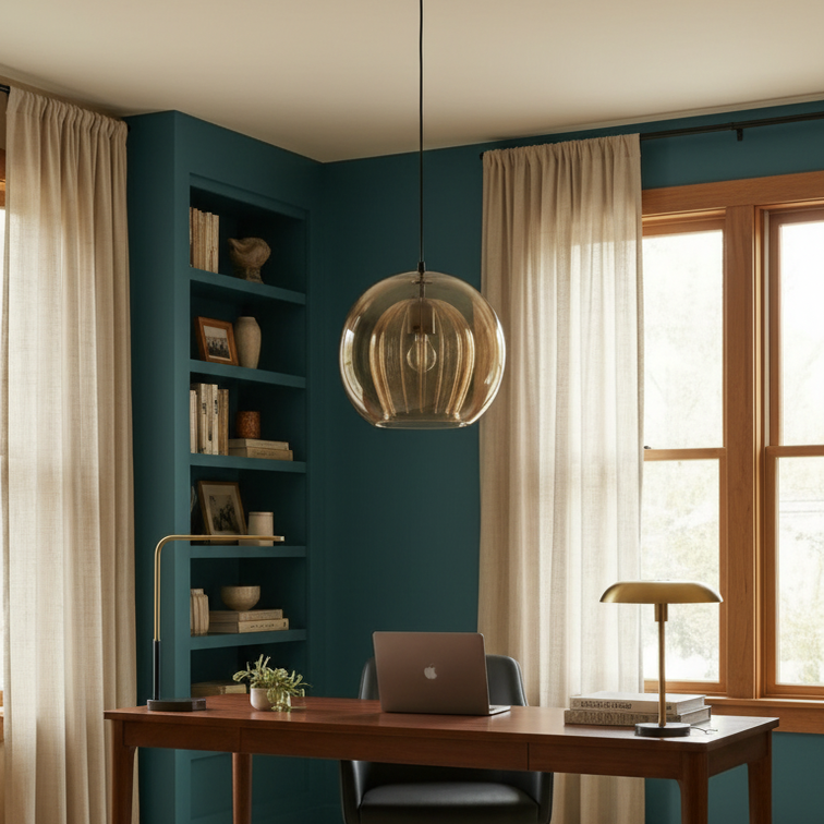 Nordic glass pendant light for modern interiors-Ombreli