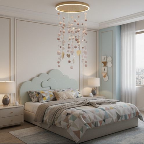 Celeste design dimmable led children's pendant light - Dringas