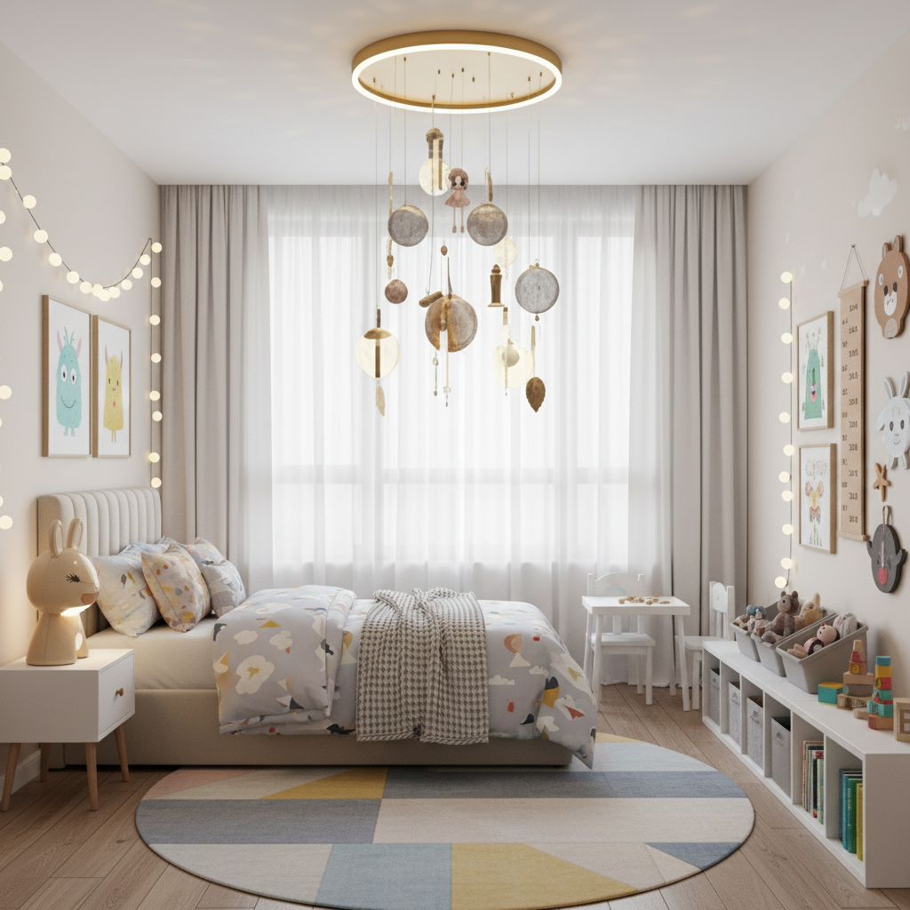 Celeste design dimmable led children's pendant light - Dringas