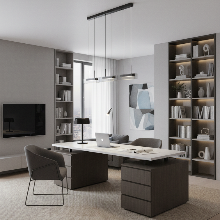 Modern alloy led pendant light for living room- Arispectra