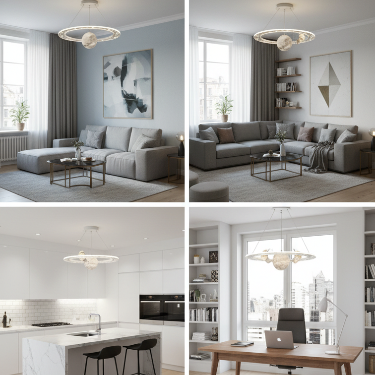 Galactic universe ceiling light soft diffusion- Luma