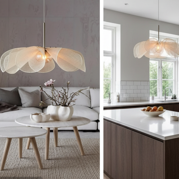 Modern round pendant light with adjustable intensity-Plenio