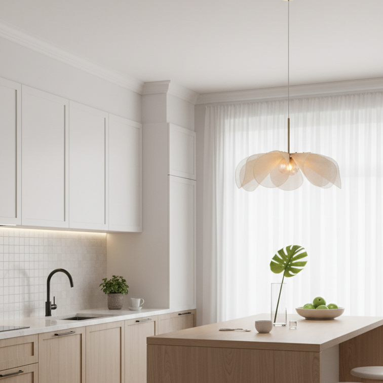 Modern round pendant light with adjustable intensity-Plenio
