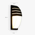 Outdoor wall light in black aluminum-Alunox
