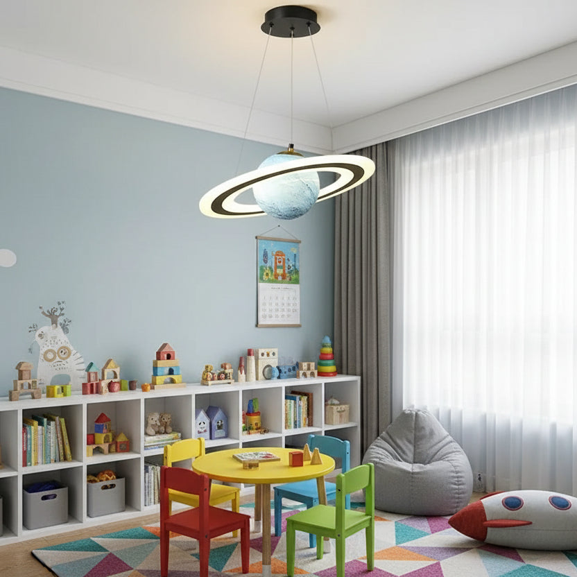 Magical space design pendant lamp for children-Planetary