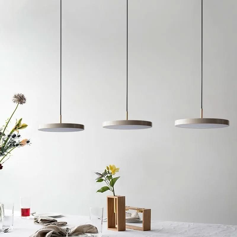 Hanging lamp flat shape adjustable ambiance-Discus