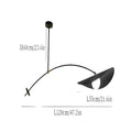 Contemporary amber glass ceiling light & metal-Orbion