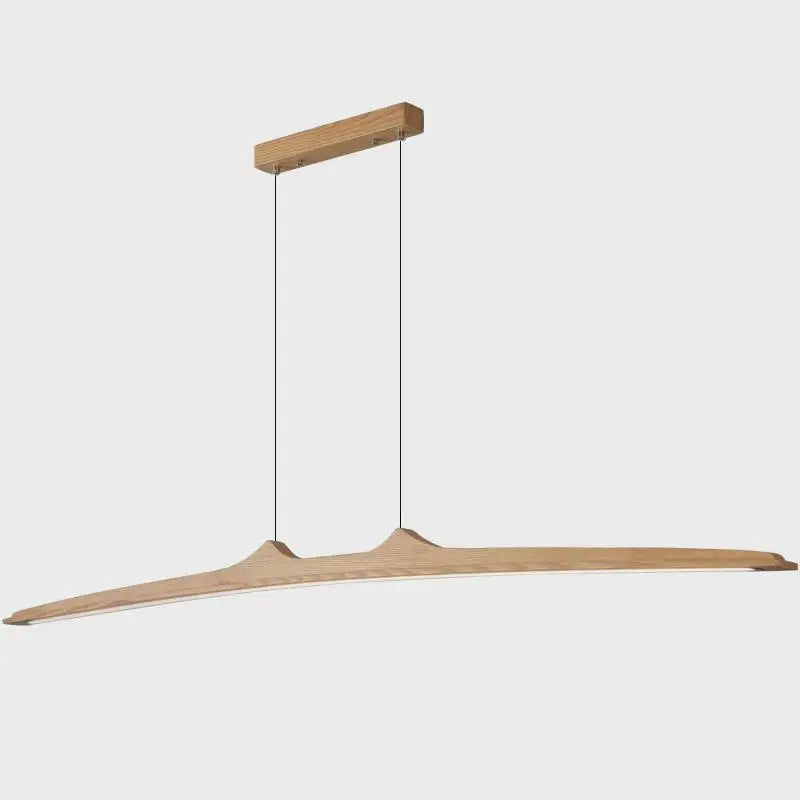 Minimalist walnut pendant light for dining room-Walnia