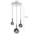 Modern alloy chandelier for living room-Celionde
