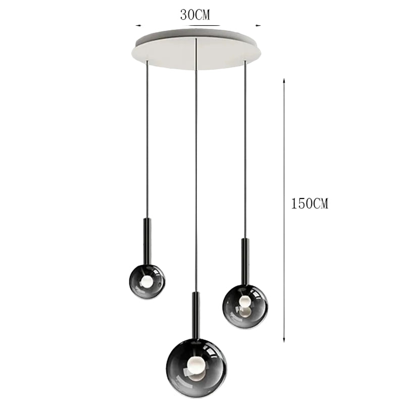 Modern alloy chandelier for living room-Celionde