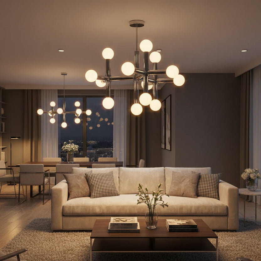 Seraphin – Nordic Style Glass Chandelier for Living Room