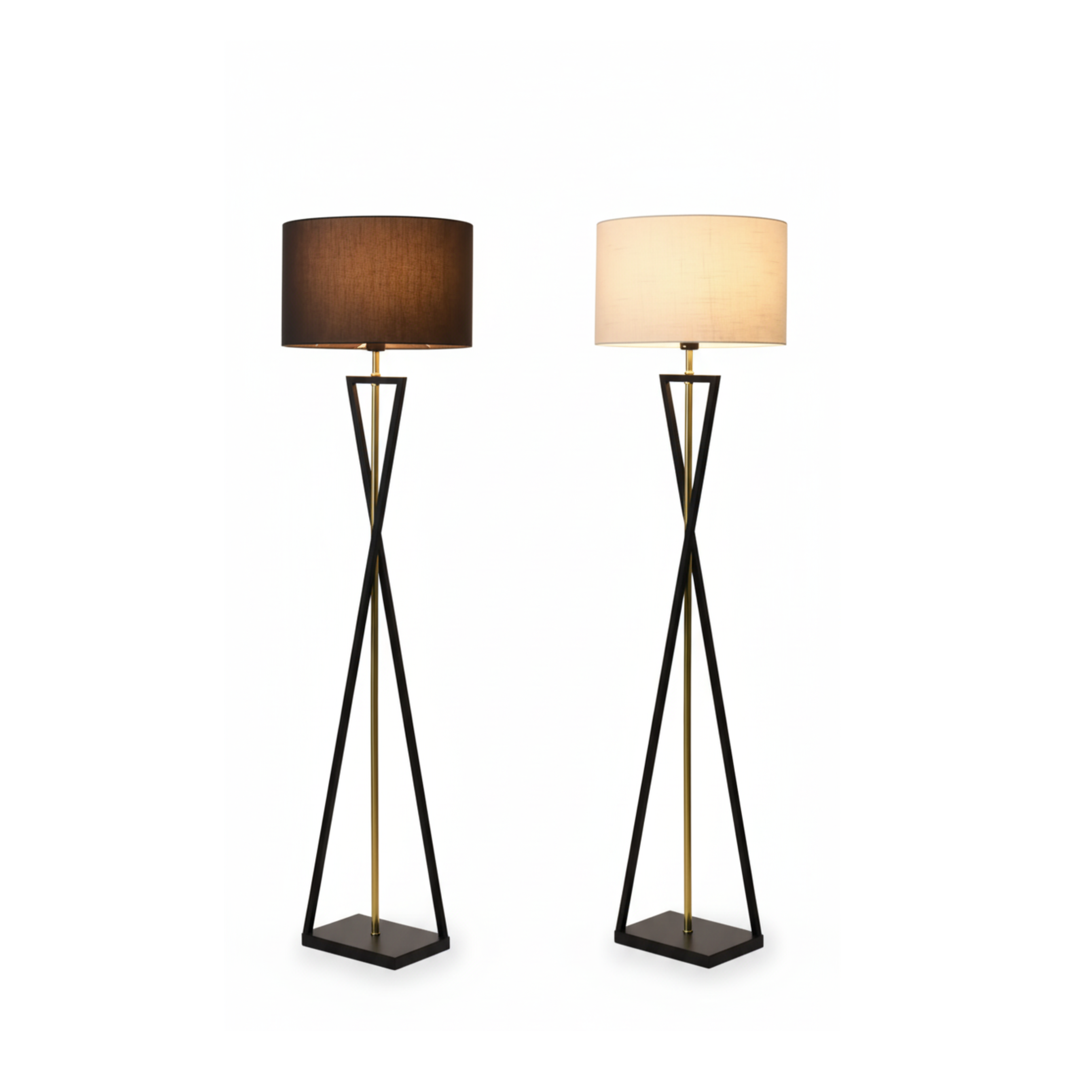 High-End Floor Lamp Iron Fabric Finish Soft Light – Eleganza