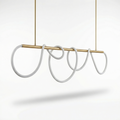 Chic linear pendant light adjustable intensity-Moderno