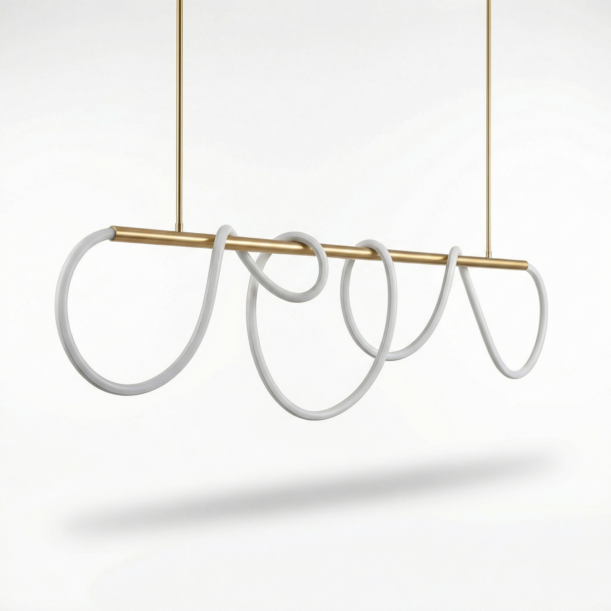 Chic linear pendant light adjustable intensity-Moderno