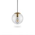 Orécole – Modern Pendant Light in Gold Metal and Glass