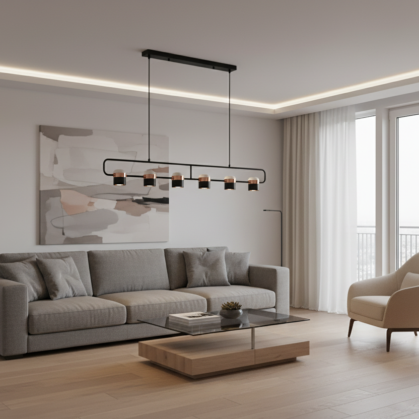 Juriane – Black Metal LED Pendant Light Modern Design