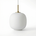 Solmara – Minimalist White Glass Pendant Light for Kitchen