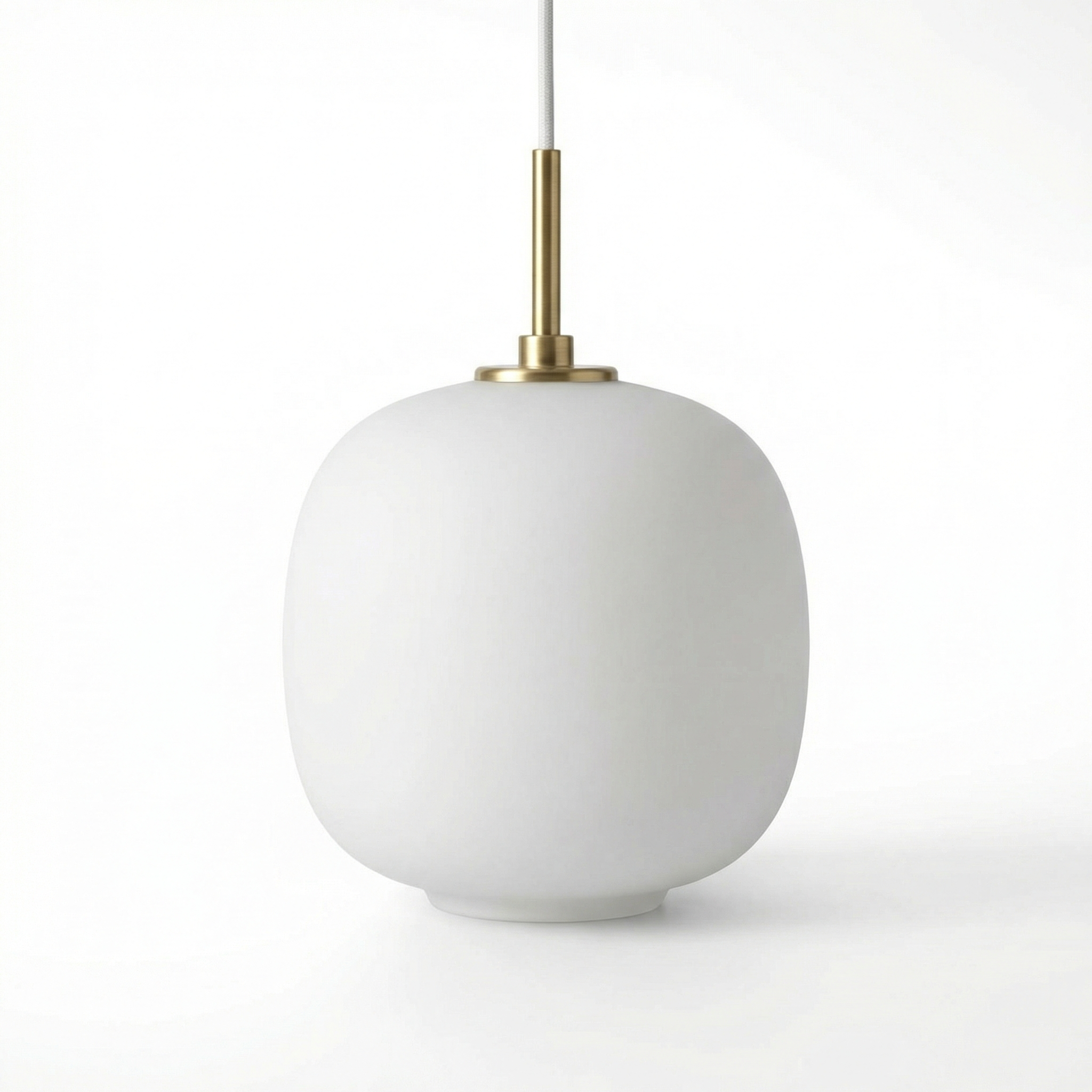 Solmara – Minimalist White Glass Pendant Light for Kitchen