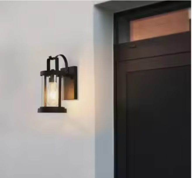 Outdoor wall lamp in black aluminum-Fabryon