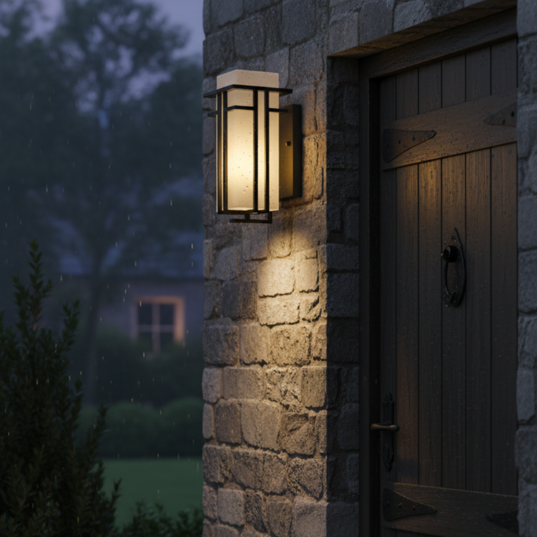 Vintage iron outdoor wall light – Feriona