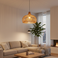 Japanese rattan pendant light for kitchen and bedroom-Zénithri