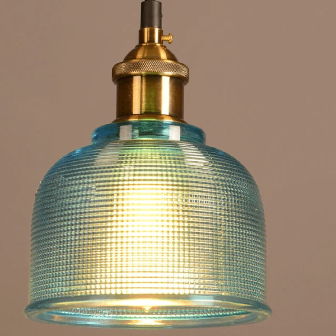 Colored glass pendant light for dining room-Arcanthe