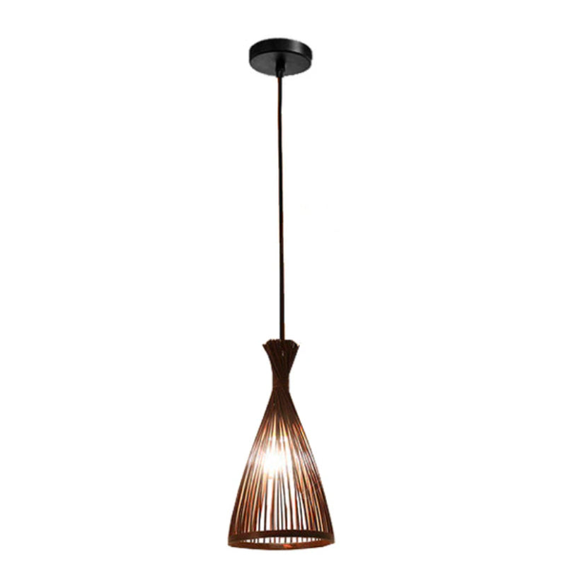 Zenobo – Indoor Conical Bamboo Pendant Light